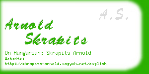 arnold skrapits business card